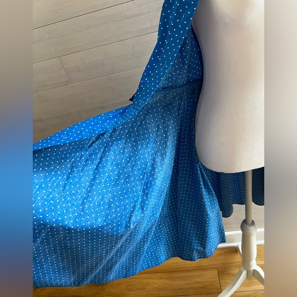 Michael Kors Collection Blue Polka dot cotton dress - Picture 9 of 10